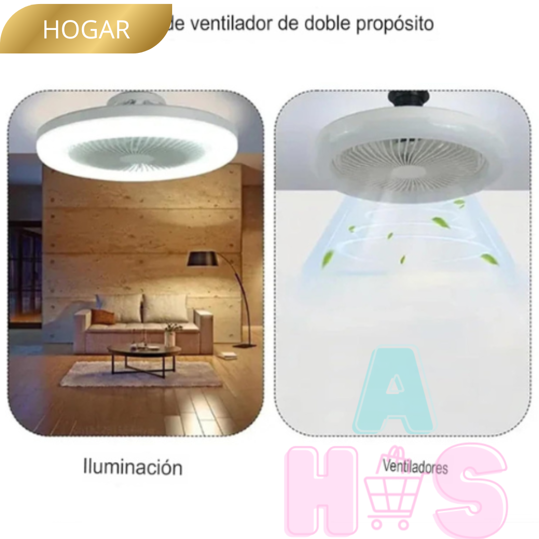 CoolBeam™ - Ventilador de Techo Con Luz + Mando